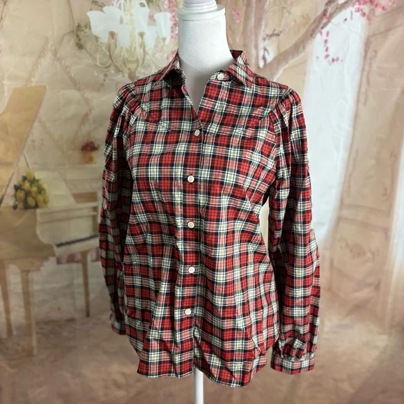 NEW Alex Mill Red and White Long Sleeve Button Down Shirt - Picture 2 of 10